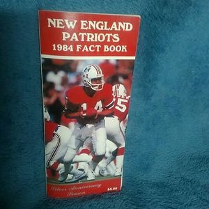 Vintage New England Patriots 1984 Fact Book